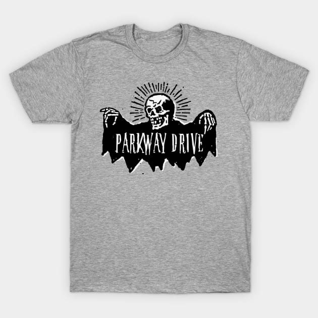 parkway drive skeleton skull T-Shirt by cenceremet